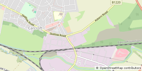 Map of Doncaster, South Yorkshire