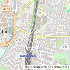 Map of Darlington, County Durham