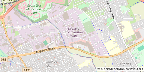 Map of Middlesbrough, Cleveland