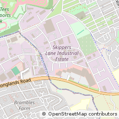Map of Middlesbrough, Cleveland