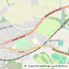 Map of Halifax, West Yorkshire