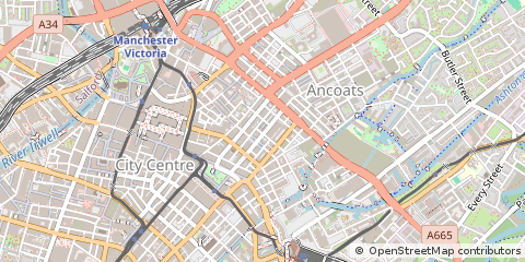 Map of Manchester