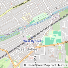 Map of West Byfleet, Surrey