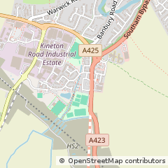 Map of Southam, Warwickshire
