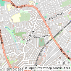 Map of Harrogate, North Yorkshire