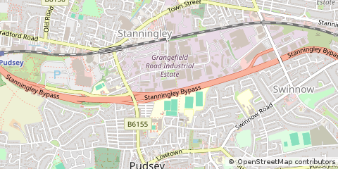Map of Leeds, West Yorkshire