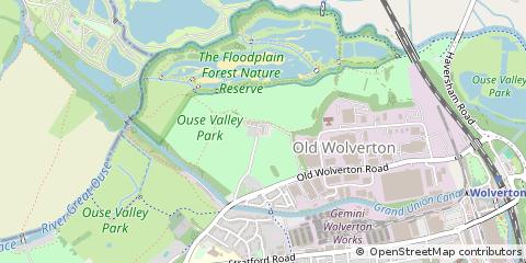 Map of Milton Keynes, Buckinghamshire