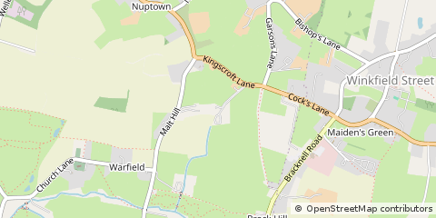 Map of Bracknell, Berkshire
