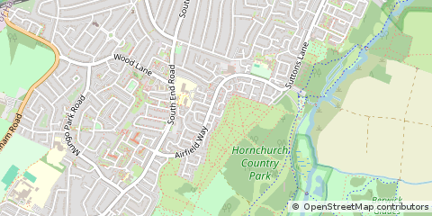 Map of Hornchurch, Essex