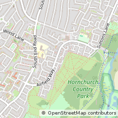 Map of Hornchurch, Essex