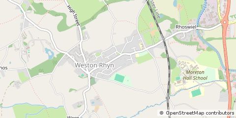 Map of Oswestry, Shropshire