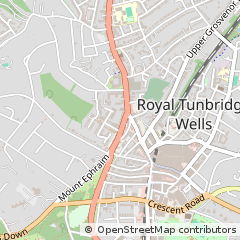 Map of Tunbridge Wells, Kent