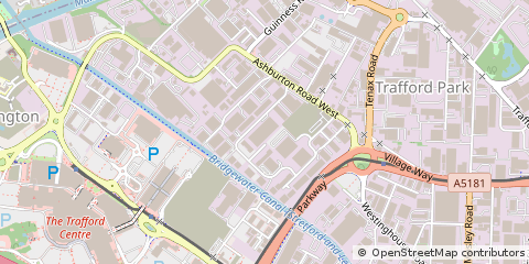 Map of Trafford Park, Manchester