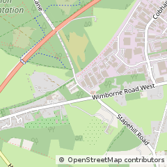 Map of Wimborne, Dorset