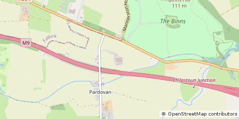 Map of Linlithgow, West Lothian
