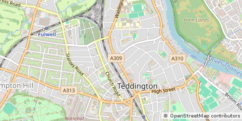 Map of Teddington