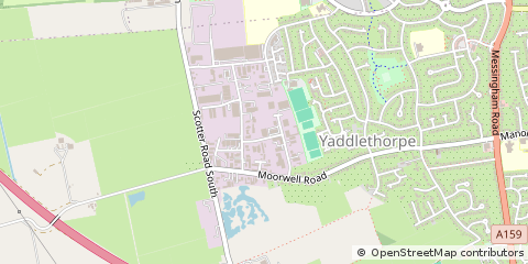 Map of Scunthorpe, North Lincolnshire