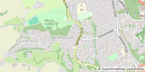 Map of Redditch, Worcestershire