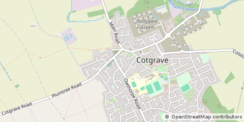 Map of Cotgrave, Nottingham