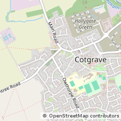 Map of Cotgrave, Nottingham