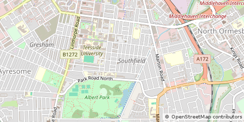 Map of Middlesbrough