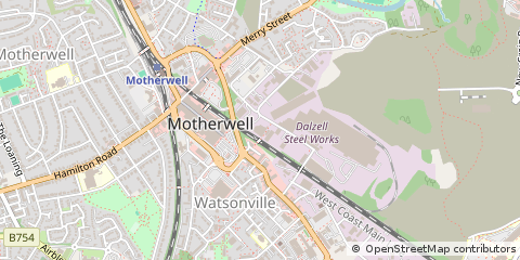 Map of Motherwell