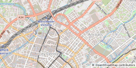 Map of Manchester