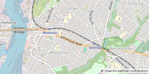 Map of Southampton, Hampshire