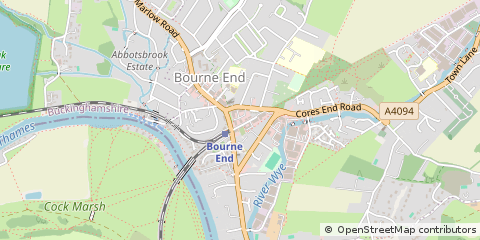 Map of Bourne END