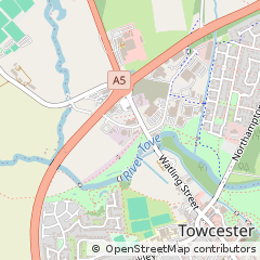 Map of Towcester, Northamptonshire