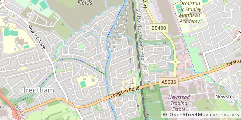 Map of Stoke-on-Trent