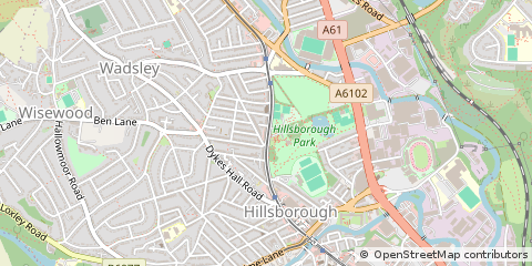 Map of South Yorkshire