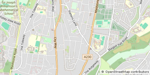 Map of Rochester, Kent