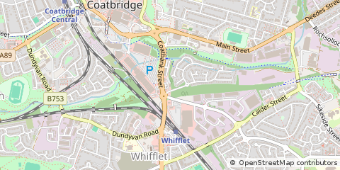 Map of Coatbridge, Lanarkshire