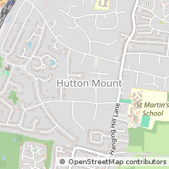 Map of Hutton, Essex