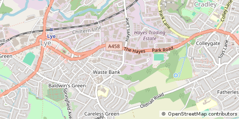 Map of Stourbridge, West Midlands