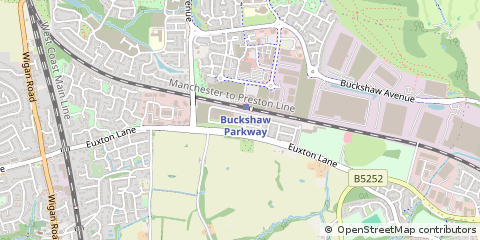 Map of Chorley, Lancashire