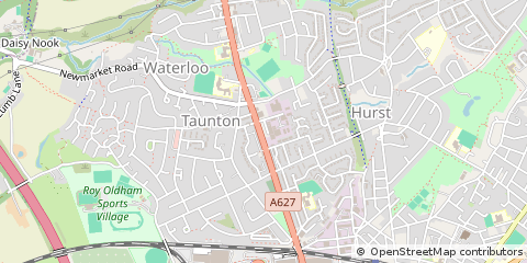 Map of Ashton-Under-Lyne, Greater Manchester