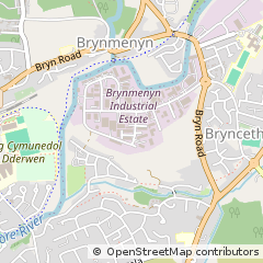 Map of Bridgend