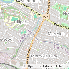 Map of Glasgow, Lanarkshire