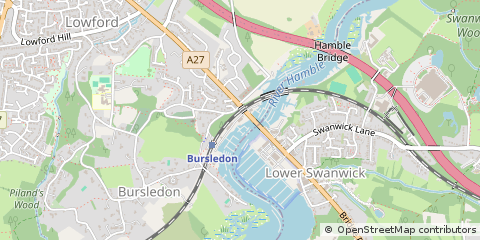 Map of Southampton, Hampshire
