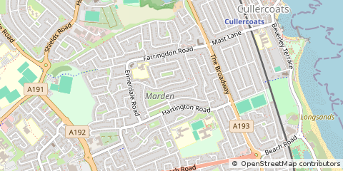 Map of North Shields