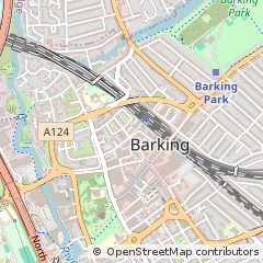 Map of Barking, Essex
