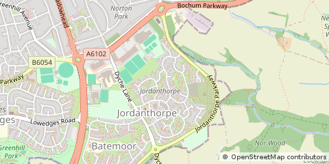 Map of Sheffield