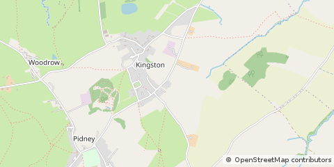 Map of Kingston, Dorset