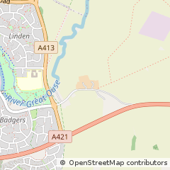 Map of Buckingham, Buckinghamshire