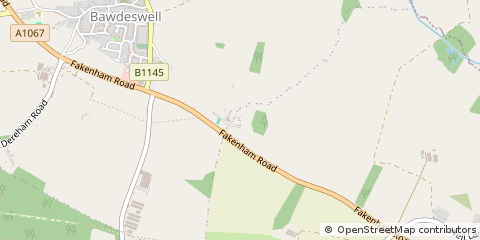 Map of Dereham