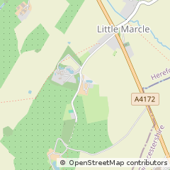 Map of Ledbury, Herefordshire
