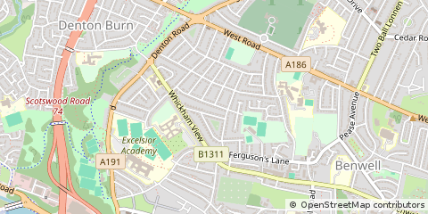 Map of Newcastle Upon Tyne