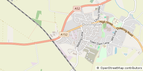Map of Spalding, Lincolnshire
